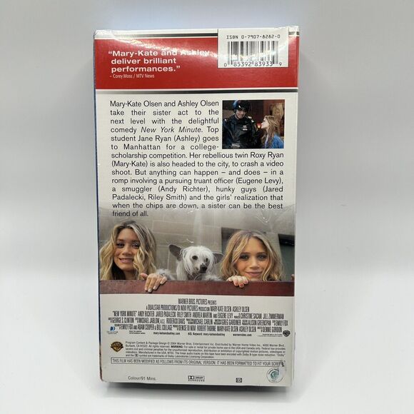 New York Minute - Mary-Kate & Ashley Olsen (2004) VHS NEW Sealed - Picture 2 of 6